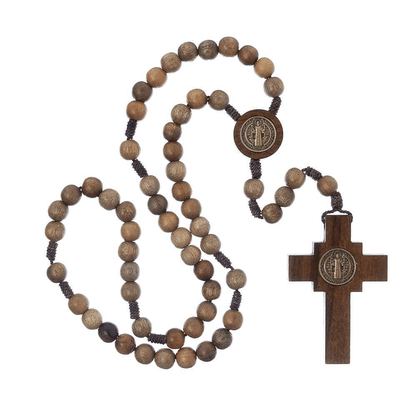 Terço Intercessão Imbuia - 10 mm - Marrom -