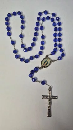 Terço Irisado Nossa Senhora das Graças - Caixinha de Acrílico -