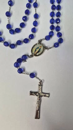 Terço Irisado Nossa Senhora das Graças - Caixinha de Acrílico -