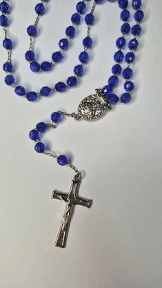 Terço Irisado Nossa Senhora das Graças - Caixinha de Acrílico -