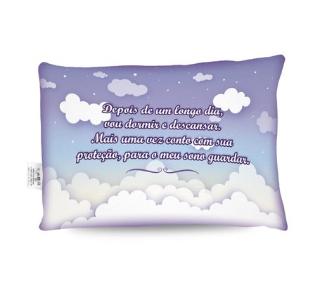 Travesseiro Santo Anjo Menina - Aromatizado Chá de Camomila -