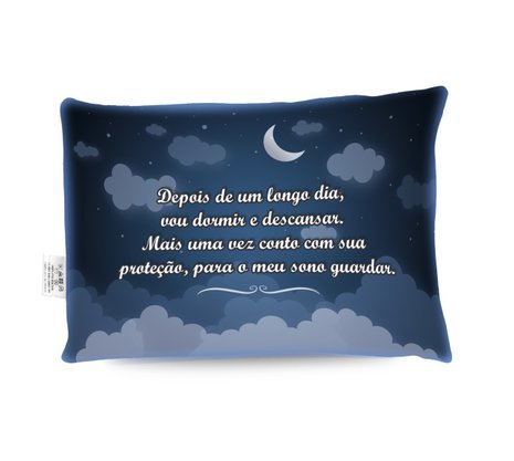 Travesseiro Santo Anjo Menino - Aromatizado Chá de Camomila -