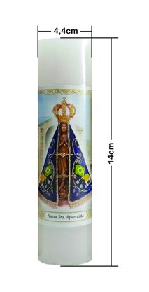 Vela  Fina Votiva - 4,4 x 14 - Parafina -