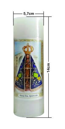 Vela Grossa Votiva - 5,7 x 14 cm - Parafina -