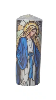 Vela Grossa Votiva - 5,7 x 14 cm - N. S das Graças