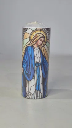 Vela Grossa Votiva - 5,7 x 14 cm - N. S das Graças