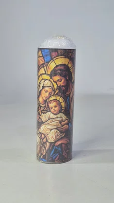 Vela Média Votiva - 5 x 15 cm - Sagrada Família