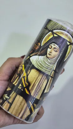 Vela Sete Dias 5,7x14 cm - Santa Rita de Cássia
