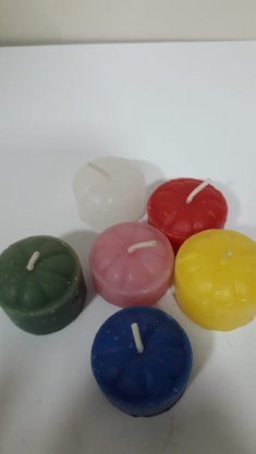 Velas Lamparinas = 6 vela + 1 Rechô -