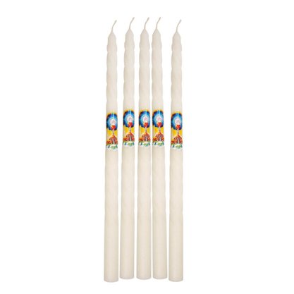 Velas para 1ª Eucaristia Torneadas -Tradicionais - Unidade -
