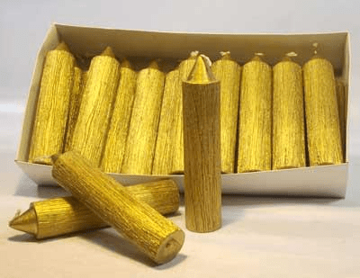 Velas Texturizadas para Castiçais - 2,85 x 13 cm -