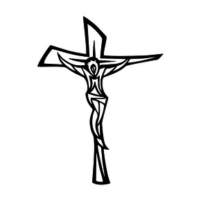 Adesivo Recortado para Carro - Crucifixo Estilizado (modelo 01) -