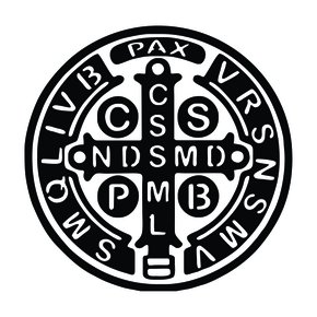 Adesivo Recortado para Carro - Medalha Oração de São Bento -