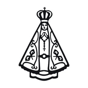 Adesivo Recortado para Carro - N. S. Aparecida (modelo 01) -