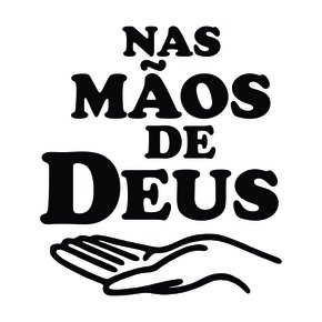 Adesivo Recortado para Carro - Nas Mãos de Deus -