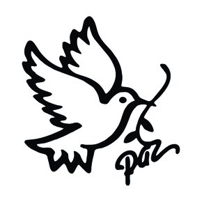 Adesivo Recortado para Carro - Pomba da Paz -