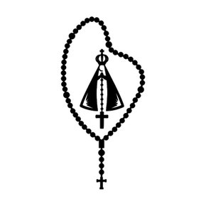 Adesivo Recortado para Carro - Terço N. S. Aparecida -