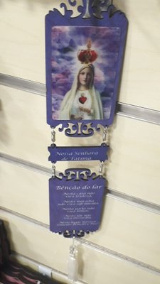 Adorno com Imagem 3D - N. S. de Fátima e Oração -