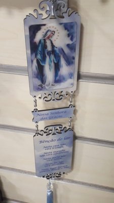Adorno com Imagem 3D  - N. S. das Graças e Oração -
