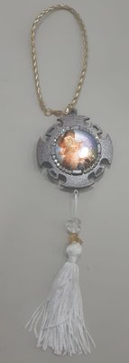 Adorno com Imagem Resinado para Carro - ANJO DA GUARDA -