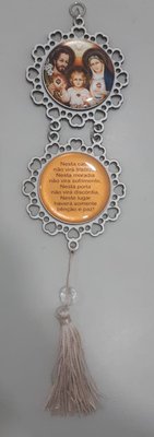 Adorno com Imagem Resinado com 2 - SAGRADA FAMÍLIA -