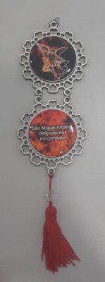 Adorno com Imagem Resinado com 2 - SÃO MIGUEL ARCANJO -