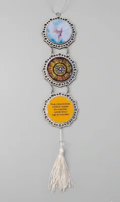 Adorno com Imagem Resinado com 3 - DIVINO E SANTO