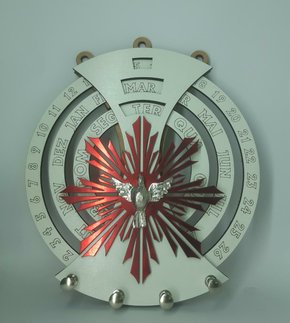 Calendário Permanente com Porta Chaves - Divino Espírito Santo -