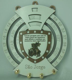 Calendário Permanente com Porta Chaves - São Jorge -
