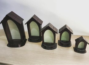 Capela com Vidro para Imagem de 30 cm -