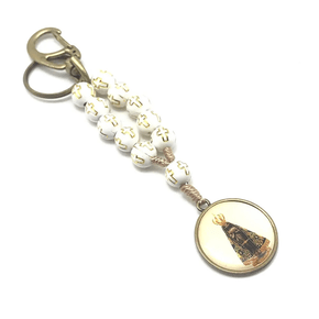 Chaveiro Nossa Senhora Aparecida - Dezena Branca -