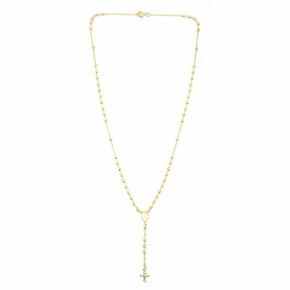 Colar - Terço  Dourado -