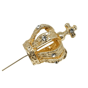 Coroa Fundição Dourada de 4 cm - Para Imagem 20 cm a 30 cm