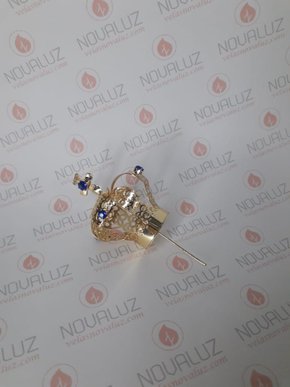 Coroa Simples Dourada 4 cm - Para Imagem de 25 cm -