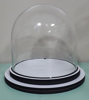 Cúpula de Vidro - 18,3 x 19 cm - Transparente -