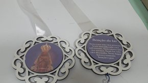 Escapulário de Porta com Imagem Fotográfica - Maria Passa á Frente -