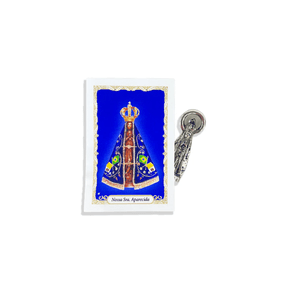 Imagens de Bolso com Oração 2,5 cm - Nossa Senhora Aparecida -