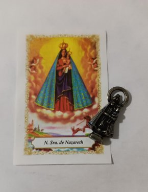 Imagens de Bolso com Oração 2,5 cm - Nossa Senhora de Nazareth