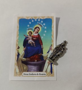 Imagens de Bolso com Oração 2,5 cm - Nossa Senhora do Rosário