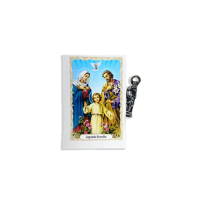 Imagens de Bolso com Oração 2,5 cm - Sagrada Família
