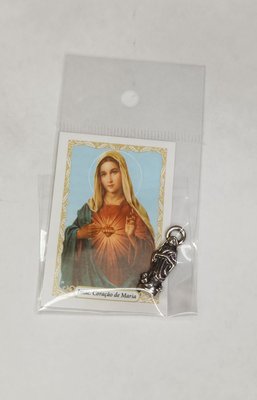 Imagens de Bolso com Oração 2,5 cm -  Sagrado Coração de Maria