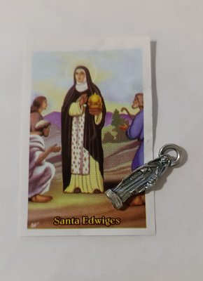 Imagens de Bolso com Oração 2,5 cm - Santa Edwiges