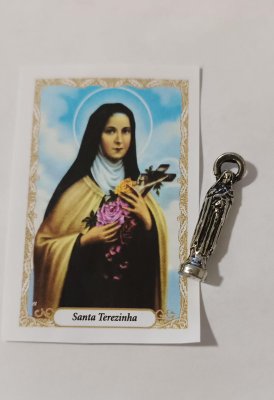 Imagens de Bolso com Oração 2,5 cm - Santa Terezinha