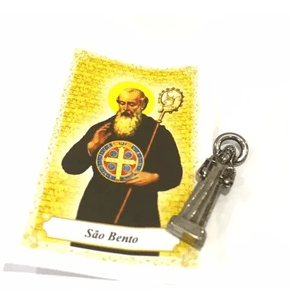 Imagens de Bolso com Oração 2,5 cm - São Bento -