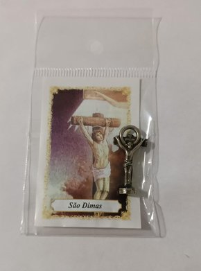 Imagens de Bolso com Oração 2,5 cm - São Dimas