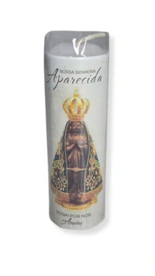 Kit 6 un Vela Votiva 3,5x10 cm - Nossa Senhora de Aparecida