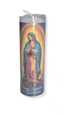 Kit 6 un Vela Votiva 3,5x10 cm - Nossa Senhora de Guadalupe