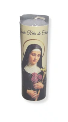 Kit 6 un Vela Votiva 3,5x10 cm - Santa Rita de Cássia