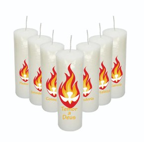 Kit de Velas 7 Dons do  Espírito Santo -