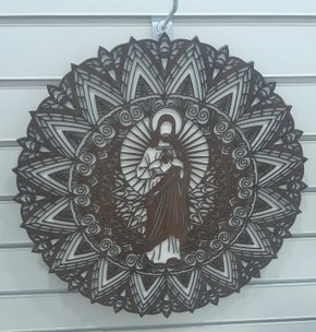 Mandala 40 cm 1 Camada - Sagrado Coração de Jesus -